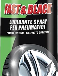 FAST & BLACK 500 ml CZ/SK/HU leští a ochraňuje pneu - sprej
